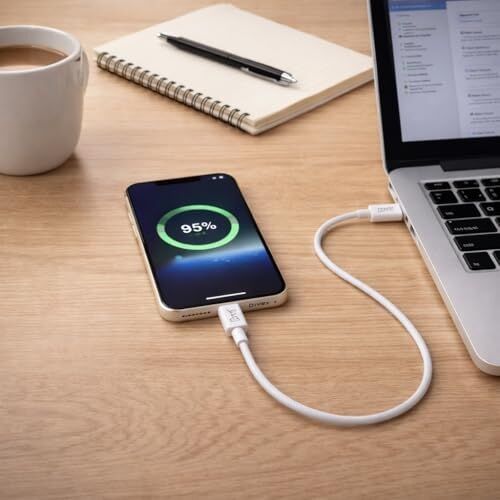 Usb-C’den Lightning Şarj Kablosu 1 Metre | 27W Hızlı Şarj, 3.0A Güç Çıkışı | Örgülü Dayanıklı Tasarım, Akıllı ve Güvenli Şarj Desteği