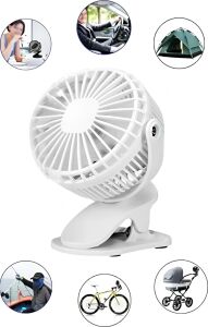 Şarjda ve Fişte Çalışabilen Portatif Mini Fan