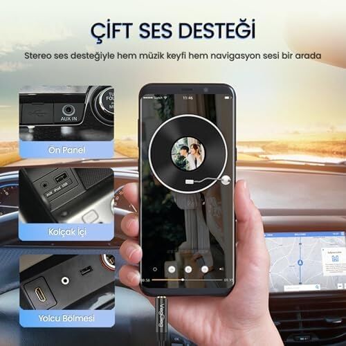3.5mm Trrs Hi-Fi Aux Mikrofon ve Ses Kablosu 5 Metre