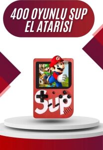 Sup Atari Retro 400 Nostalji Oyunlu Mini Atari Taşınabilir Oyun Konsolu