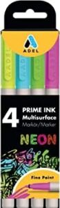 Prime Ink Multisurface 4'lü Neon Markör