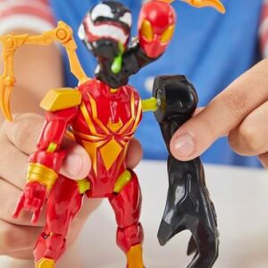 Mixmashers Iron Spider Özel Spider-Man Karıştır ve Eşleştir Deluxe Aksiyon Figürü ve Aksesuarları