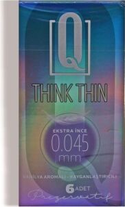 Q Kondom Think Thin 6'lı Extra Ince 0,045 mm