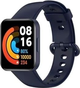 Psr Aksesuar Redmi Watch 2 Lite Klasik Silikon Kordon – Ayarlanabilir Delikli Tasarım, Metal Tokalı, Yumuşak ve Dayanıklı Spor Kayış