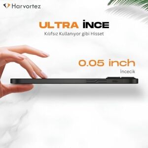 iPhone 13 Mini Kılıf 5.5'' ile Uyumlu, Ultra Ince Cep Telefon Kılıfı, Kamera Bölge Koruyucu, Ekstra Tuş Takımı, Tpu Malzeme Bpa Içermez, Kolay Temizlenebilir Phone Case - Saydam Siyah
