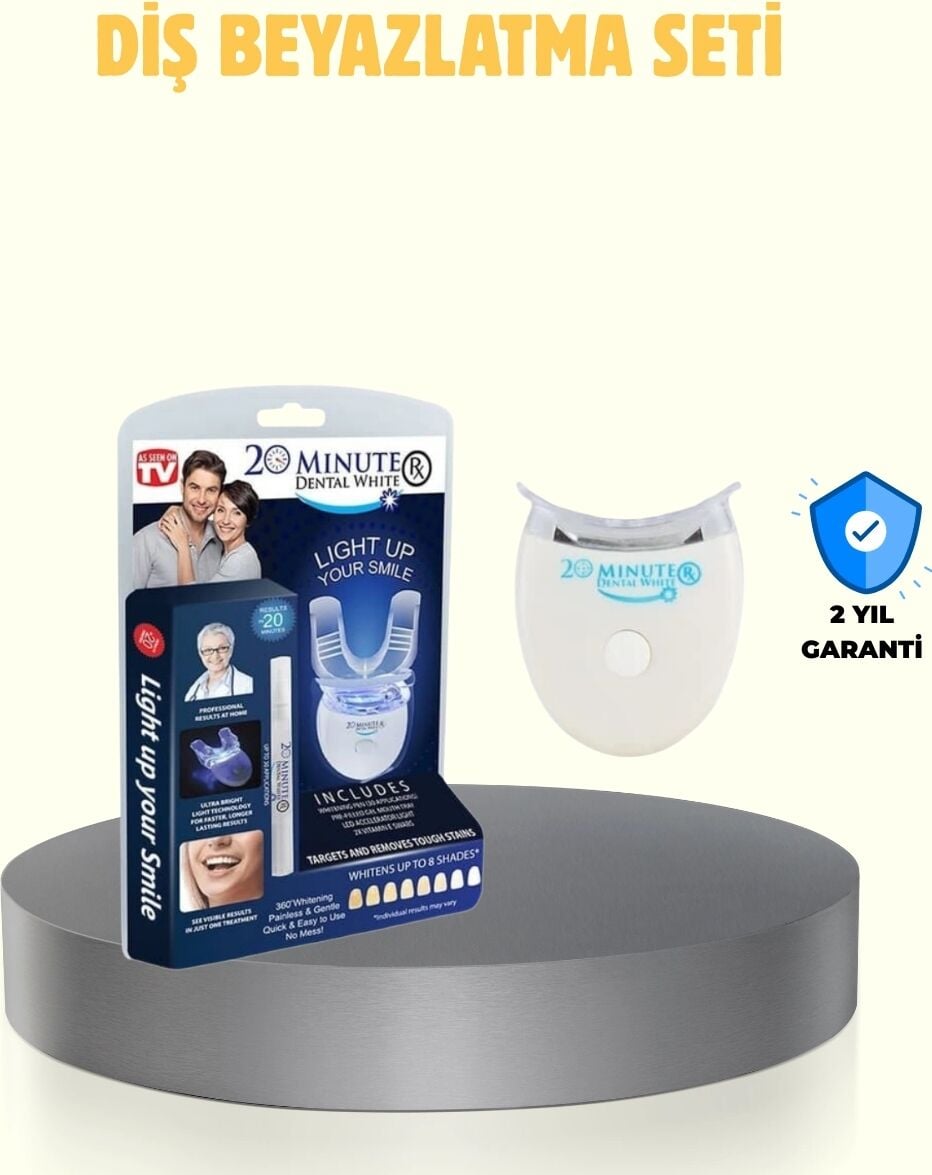 LED Işıklı Profesyonel Diş Beyazlatma Seti