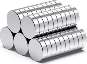 50 Adet 10X2MM Yuvarlak Neodyum Mıknatıs Güçlü Magnet Nikel Kaplamalı