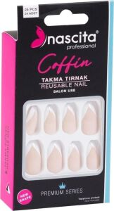 24'lü Coffin Renkli Takma Tırnak - 144