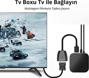 HDMI To VGA Dişi Çevirici Adaptör Siyah
