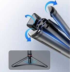 Gimble Dengeleyici Otomatik Denge Sabitleyici Alüminyum Çubuk Teleskopik Selfie Sopa Video Istikrarlı Çekim Tripod Telefon Smartphone Için L19
