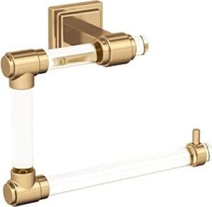 Glacio Şeffaf/şampanya Bronz Çağdaş 5-7/16 Inç (138 Mm) Uzunluk Havlu Halkası
