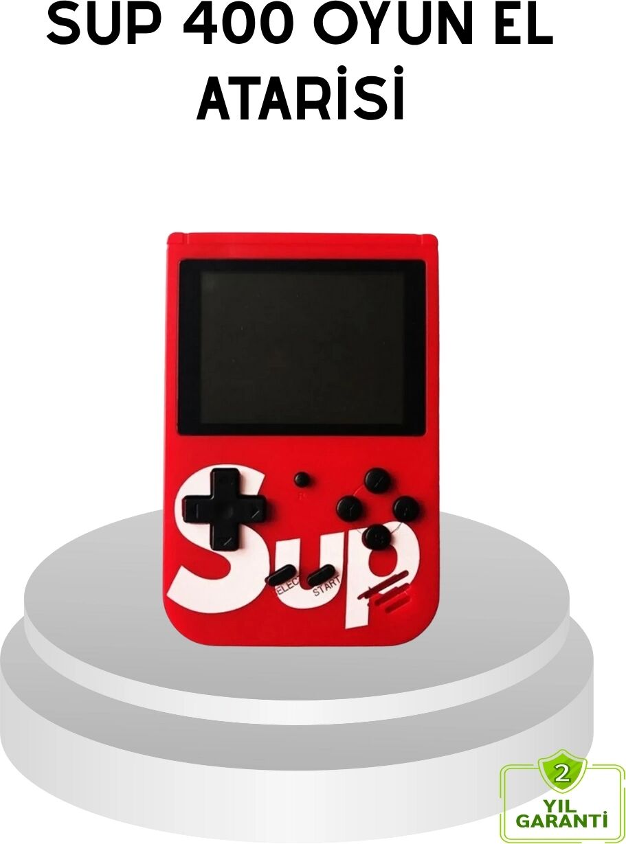 Sup Retro El Konsolu – 500 Oyun, Tv Bağlantılı, 3 Inç Ekranlı Şarjlı Mini Atari