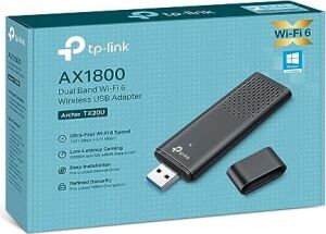 Wifi Stick 6 Güçlü AX1800MBPS, TX20U, Wlan USB Adaptörü, Wlan Dongle, USB 3.0 Dual-Band, 2.4g/5ghz, Mu-Mımo, Wpa3, Windows 11/10 ile Uyumlu