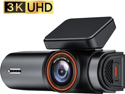 C10 Pro 3k UHD Hdr Wifi Ekranlı Araç Kamerası 170 Derece Geniş Açı Gece Görüş G-Sensörlü Araç Içi Kamera