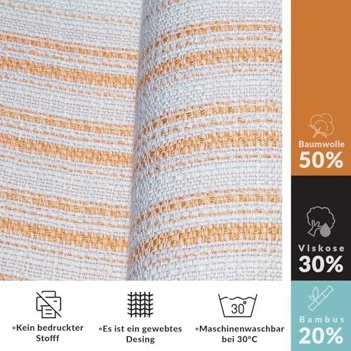 Kanepe, Koltuk ve Yatak Örtüsü - 240X260 cm - Bambuviskon Kumaş - Nefes Alır ve Yakmaz - Oturma Odası ve Yatak Odası Dekorasyonu - Hafif Yazlık Battaniye - Turuncu
