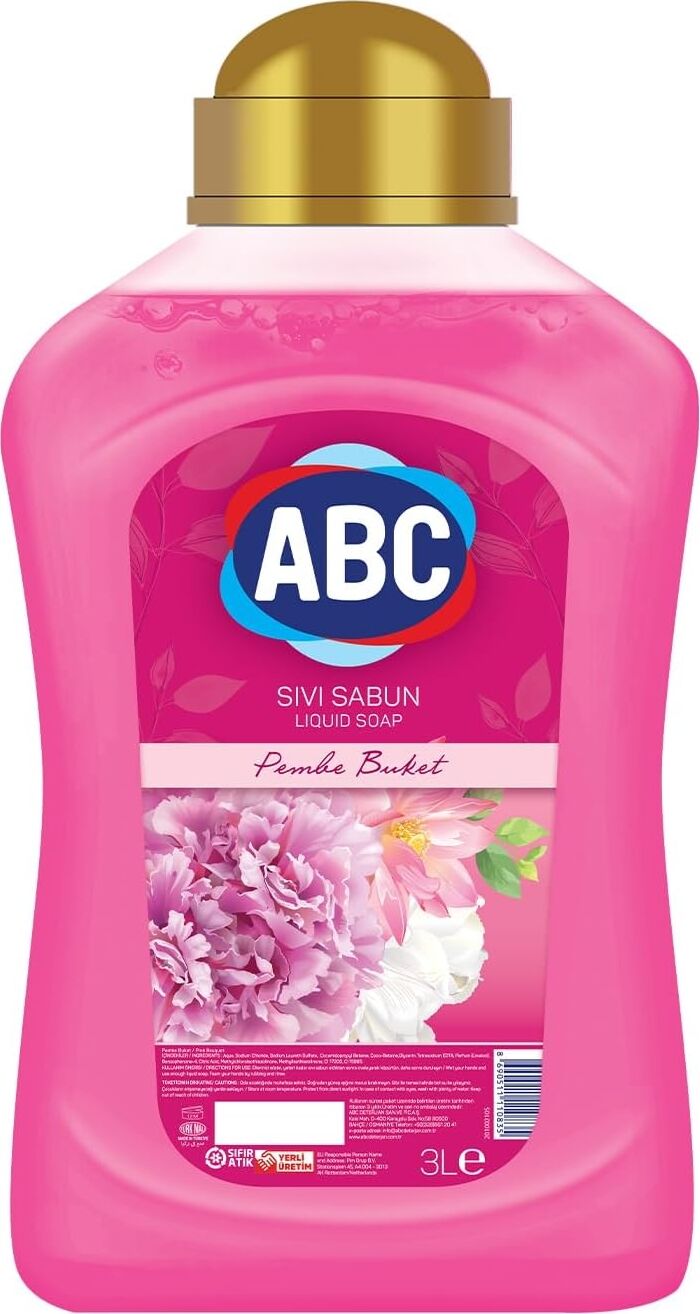 Deterjan Sıvı Sabun Pembe 3 L