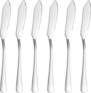1010 Çelik 6 Adet Silver Renk Sofra Balık Kesme Bıçağı CIN742BY-6