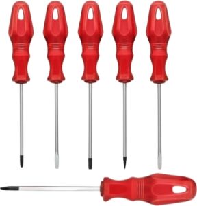 Düz ve Yıldız Başlıklı 7li Tornavida Seti Ergonomik Tutma
