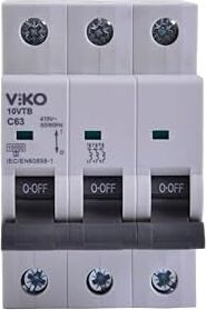 10VTB-3C63 Otomatik Sigorta 10KA C Tipi 3 Kutup 63A
