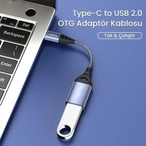 Type-C To USB 2.0 Otg Çevirici Dönüştürücü Adaptör