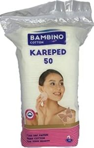 50'li Kare Makyaj Temizleme Pamuğu