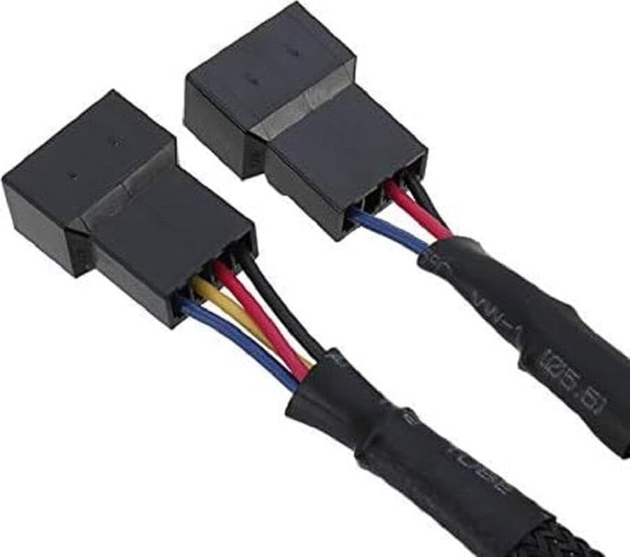 Fan Çoklayıcı 2 Port Y Pwm 4 Pin Splitter Çoklayıcı Switch Kablosu 5025