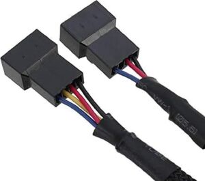 Fan Çoklayıcı 2 Port Y Pwm 4 Pin Splitter Çoklayıcı Switch Kablosu 5025