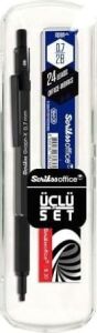 Office Graphx 3'lü Set Versatil Kalem 0.7 mm Antrasitsilgimin 0.7 mm