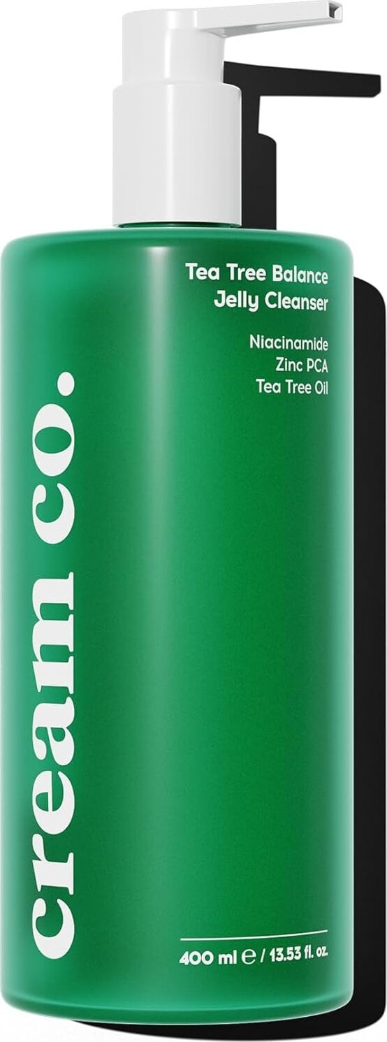 Cream Co. Sivilce & Akne & Siyah Nokta Karşıtı Yüz Temizleme Jeli, Niacinamide Çay Ağacı Yağı, 400 ml