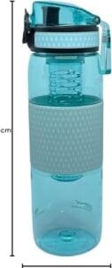 Uzspace 530ML Silikon Gövdeli Detoks Aparatlı Tritan Su Matarası