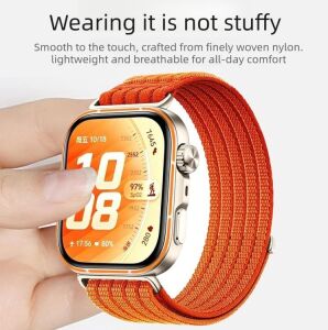 Watch Fit 5/fit 5 Pro/fit 4/fit 4 Pro/fit 3 ile Uyumlu Kordon Naylon Dokuma Rahat Fit5 Kordon Bileğe Göre Ayarlanabilen Terletmeyen Konforlu Fit 5 Pro Kordonu