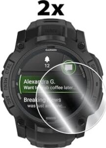 Garmin Instinct® 3 Tactical Edition (50MM) ile Uyumlu Ipg Hydrogel Ekran Koruyucu (2 Adet)
