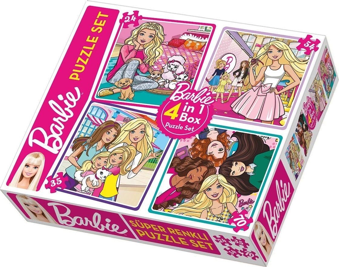 1888 Dıytoy Süper Renkli 4ü1 Arada Puzzle Set - Bebek / 24+35+54+70 Parça Puzzle