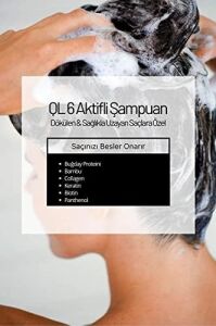 Ql 6 Aktifli Şampuan Dökülme Karşıtı Geç Uzayan Saçlar Tuzsuz Parabensiz Sülfatsız Hızlı Saç Uzatma
