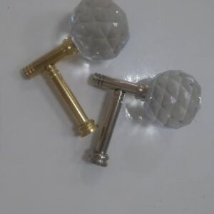 Beyazıt Gümüş Gri Rengi Kristal Başlıklı Metal Renso Gümüş Gri BYZT207
