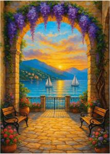 1000 Parça - Archway To Sunset (Günbatımına Kemerli Geçit)