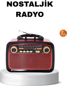 Bluetooth’lu LED Işıklı Nostaljik Müzik Kutusu – Ahşap Dokulu, Vintage Tasarım ve Yüksek Ses Kalitesi