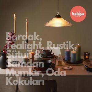 Bolsius Ud Ağacı Kokulu Bardakta Mum - Vegan & Doğal & Saf Koku Özlü -Palmiye Yağı Içermez - 25 Saat Yanma Süresi - Koyu Kahverengi Renkte - 80MM/73MM
