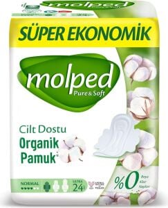 Süper Ekonomik Pure & Soft Pamuklu Hijyenik Ped (1 x 24 Adet)