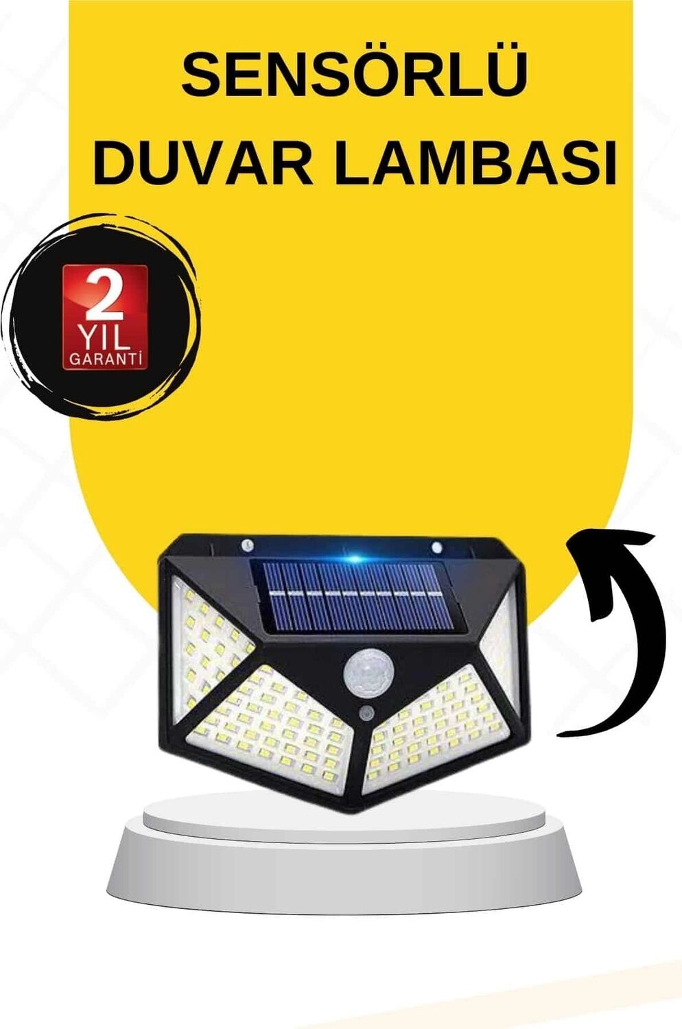 Güneş Enerjili Bahçe Lambası 100 LED Bahçe Lambası Bahçe Aydınlatma