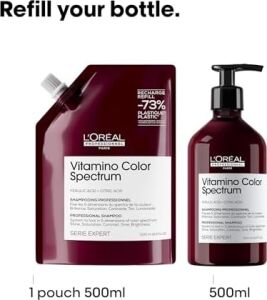 Professionnel Paris Serie Expert Vitamino Boyalı Saçlar Için Parlaklık Kazandıran Renk Koruyucu Şampuan 500ML