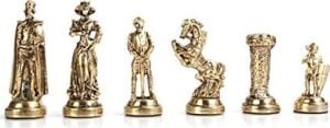 Gifthome Orta Boy Metal Ingiliz Satranç Taşı Parlak