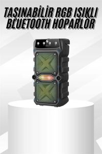 Çift Çıkışlı Güçlü Bataryalı Kablosuz Yüksek Ses Kaliteli Bluetooth Hoparlör