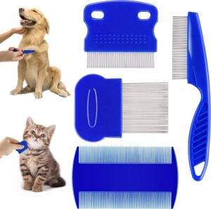 4'lü Bit Evcil Hayvan Tarak Seti Kedi Köpek Bit Tarak Seti Pire Tarağı