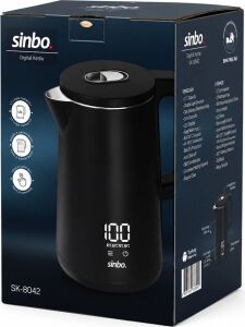 Sinbo 1.8 Litre Dijital Kettle - Dokunmatik Ekranlı - Akıllı Su Isıtıcısı
