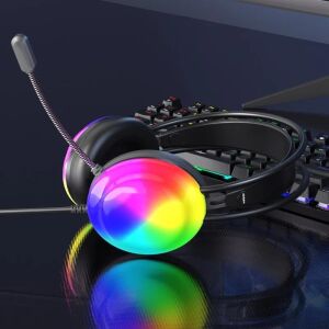 Thinkplus G30B Siyah Rgb Oyuncu Kulaklığı,gaming,7.1 Surround,ışıklı,kulak Üstü Kulaklık