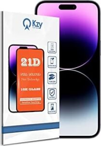 Apple iPhone 14 Pro Max Tam Kaplayan 21D Temperli Ekran Koruyucu Cam