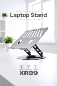 Power-Way 360° Dönebilen Metal Ayarlı Macbook & Notebook Standı