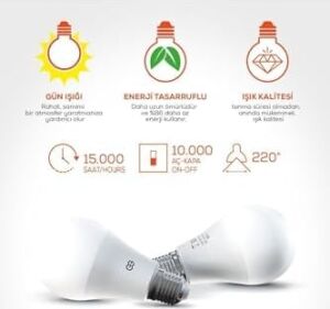 LED Ampul 18W Gün Işığı E27 (4000K 220-240V)