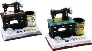 Dikiş Makinesi Tasarımlı Dekoratif Biblo - Kalemlik - Vintage Model